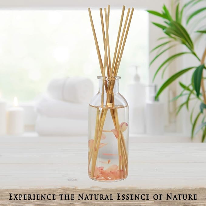 Urban Naturals Moonlit Petals Reed Diffuser Oil Set | Magnolias, Peonies, Daisies, Honeysuckle, Pear & Rosewood | Great Gift Idea for Mom, Grandma, Aunt, Wife or Sister