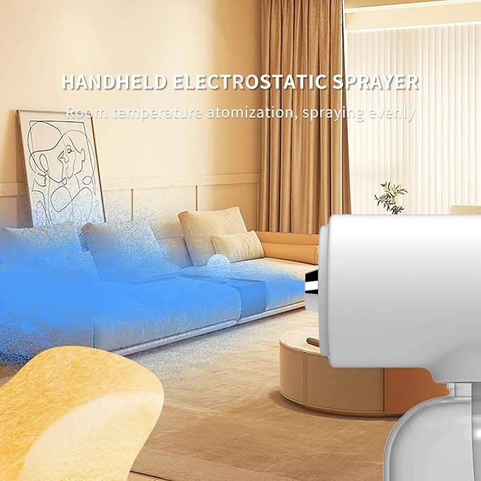 Handheld Humidifiers ，Atomizer Sprayer，Rechargeable ULV Nano Sprayer with Blue Light,Electrostatic ULV Atomizer Sprayer，Electrostatic Portable Sprayer