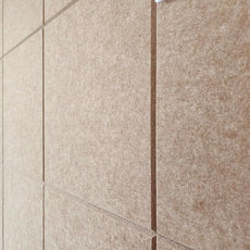 Felt Wall Tiles | Large Cork Board Alternative | Aesthetic Felt Bulletin Board for Office, Home & Classroom | Large Cork Boards for Walls Pinboard (12-Pack) | Suntan