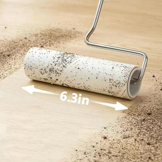 Extreme Sticky Large Surface Lint Roller, 6.3'' Giant Pet Hair Remover Roller for Pet Dog Cat Hair, Clothes&Furniture Cleaning, 90 Sheets (5 Refills)