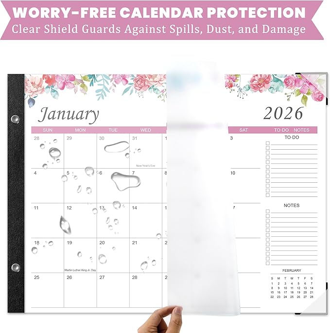Desk Calendar 2026-2027 – 22" x 17" Large Desk Calendar Runs From January 2026 to June 2027