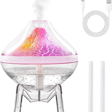 Small Humidifiers for Bedroom Cool Mist Ultrasonic,Baby Humidifier with Humidity Sensor Auto Shut Off LED Colorful Gradient Light Mini Humidifier For Plants,Bedroom,Baby Room,Office, Home（White)