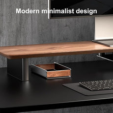 UPERGO Desk Tray Organizer Drawer for Home Office, Walnut Desk Organizer Tray for Keys, Pen, Watch