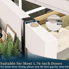 Consumest Over The Door Hooks Organizer - Over Door Hanger with 16 Hooks & 2 Baskets for Hanging Coat, Clothing, Towel, Back Storage for Bathroom, Closet, College Dorm, Black