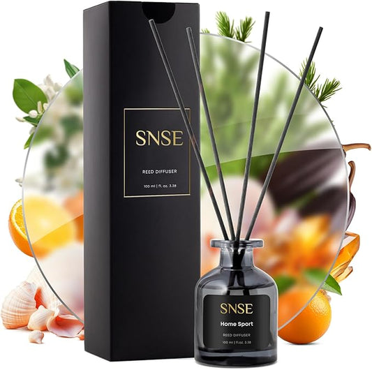 SNSE Spirit of Africa Perfumed Reed Diffuser Set - Premium Reed Diffusers for Home with Diffuser Reeds, Luxurious Gift Aroma, Sophisticated Scent, Ideal for Relaxation, Elegant Home Fragrance