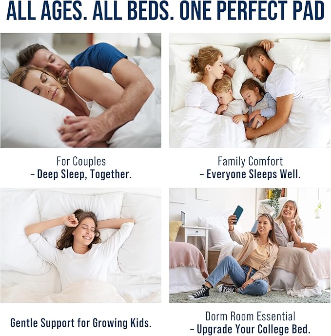 OLANLY Twin XL Quilted Fitted Mattress Pad – Soft Pillow Top Mattress Topper, Down Alternative Fill, Cooling Comfort Breathable Mattress Cover, Machine Washable Deep Pocket Mattress Protector, Beige