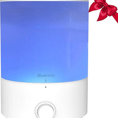 BlueHills Premium 4000 ml XL Essential Oil Diffuser 4L 4 Liter 70 Hour Run Humidifier Aromatherapy 1 Gallon Big Capacity High Mist Output for Large Room Home Mood Lights Long Run Diffuser White E401