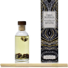 Urban Naturals Frosted Pinecones Holiday Scented Reed Diffuser Oil Gift Set | Pine, Cinnamon, Clove, Cedar Wood, Sandalwood and Vanilla Bean Scent Notes - 3.75 Ounces - Vegan - Made in The USA