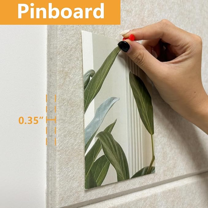 Large Cork Board Tiles for Wall with Push Pins, 36"x24" Bulletin Board Sets, Self-Adhesive Pin Board | Magrowill 6 Packs Felt Panels for Office Home Classroom Dorm