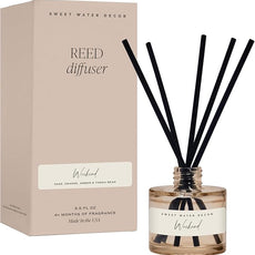 Sweet Water Decor Weekend Reed Diffuser – Room Decor Aesthetic with Long-Lasting Premium Fragrance of Citrus, Sage, Lavender, Amber, Tonka Bean for 4 Months – Ideal for Aromatherapy and Home Decor