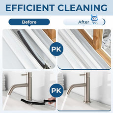 Crevice Cleaning Brushes, Scrub Brush for Hard to Reach Small Space, Home Essentials, Cleaning Supplies, Cleaning Tools for Household Use, Bathroom, Shower, Kitchen, Window, Toilet (2, Black)