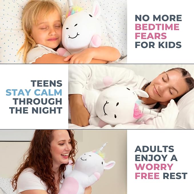 Unicorn Plush Body Pillow for Kids | Long Stuffed Animal Cuddle Pillow | Soft Hugging Toy | Plushie Gift for Girls & Boys | Long Plush Body Pillow for Sleep & Comfort | Small, 23 Inches