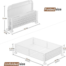 Under Bed Storage, Under the Bed Storage Containers with Wheels, Under Bed Shoe Storage Organizer Drawer for Bedroom Clothes Shoes Blankets -2Pack
