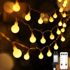 suddus String Lights for Bedroom, 99ft 300 Led Connectable Globe String Lights Indoor, Hanging Fairy Lights Plug in with Remote for Kids Room Dorm Classroom Outdoor Christmas Tree Decor, Warm White