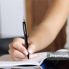 AKVINQ® Walker Gel Pens 12-Pack | 0.7mm Medium Point | Retractable Gel Ink Pen | Premium Matte Finish | Black Ink | Smudge-Resistant | Comfortable Rubber Grip | Office & School Writing (Black)