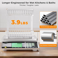 Under Sink Organizer,2 Pack Under Kitchen Sink Organizer,2 Tier Sliding-Out,5 Level Height Adjustable,Thickened Carbon Steel,Anti-rust Treatment,For Kitchen Bathroom White