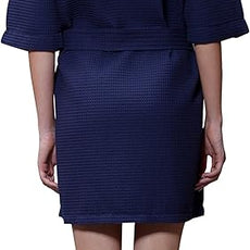 Turquaz Lightweight Short Robes For Women Waffle Kimono Bathrobe - Soft, Fast-Drying, Long-Lasting Cotton Blend
