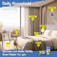Extra Sticky Lint Roller Refills 2 Pack (240 Sheets) fit 3.8