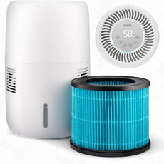 Smart Evaporative Humidifier with App Control & 3L Tank – Mist-Free, No White Dust – Quiet Operation for Better Sleep – Klarta Humea White