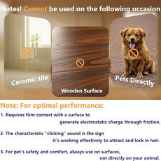 Pawsome Pets Pet Hair Remover Gift Set Reusable Lint Roller Cat and Dog Hair Remover for Furniture, Couch, Carpet, Clothing and Bedding - Portable, Multi-Surface Fur Removal Tool