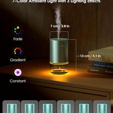 Airversa Essential Oil Diffuser Waterless Aromatherapy Diffusers for Home Large Room, Bedroom, Car, Office, Desk, Battery Operated, Small Diffuser for Pure Scent, 100mL Capacity, AN9 (Mint)