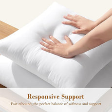 puredown® Euro Pillow Inserts, 26 x 26 Inch Fluffy Soft Throw Pillow Inserts Filled with Plump Stuffer, Square Decorative Pillows for Couch, Sofa, Bed and Home Decor