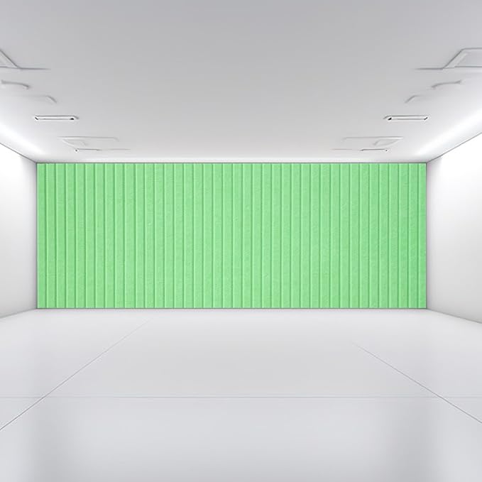 Large Cork Board Alternative-12 Pcs Self-Adhesive Felt Bulletin Board Tiles, Felt Pin Board Cork Board Tiles for Home Office Wall Decor, Tack Board 47"x35" (Green