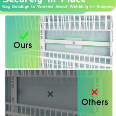 Over The Door Pantry Organizer, Pantry Organization and Storage, 8-Tier Deep Baskets Hanging Heavy-Duty Metal, Wall Spice Rack Seasoning Shelves for Home & Kitchen, Laundry Room Bathroom, White