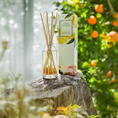 Urban Naturals Citrus Bliss Mandarin Orange & Grapefruit Essential Oil Reed Diffuser w/Real Orange! | Fresh Home Fragrance