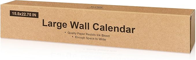 SUNEE Wall Calendar 2026 Large 22.75"x15.5", 21 Month from October 2025 to June 2027, Vertical Extra Large Monthly Calendar 2026 for Wall, Cute