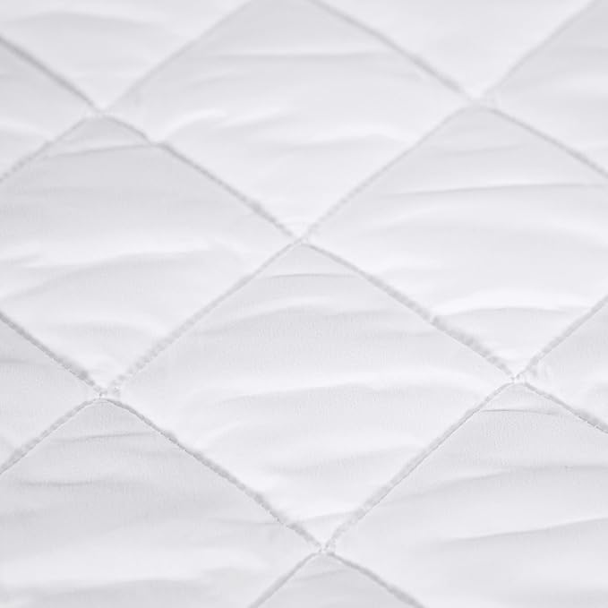 Serta Simply Clean Triple Action Mattress Pad, Waterproof Mattress Pad, Ultra Soft and Stain-Resistant Mattress Pad, Machine Washable, California King, White