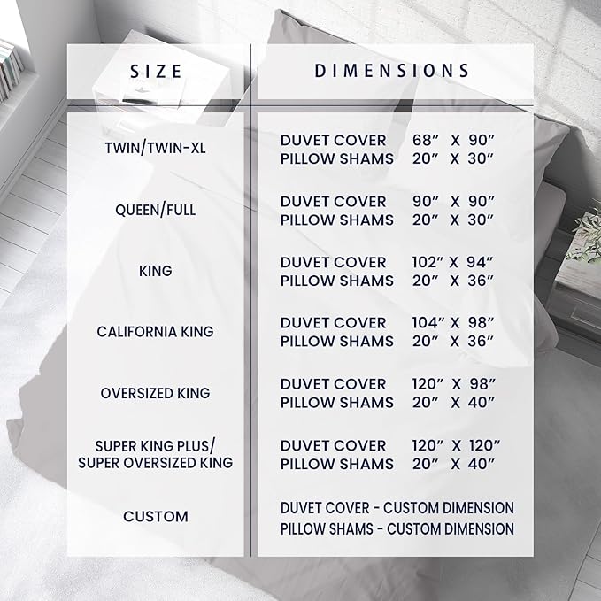 Kotton Culture 3 Pc 120" x 98" Duvet Cover Set Oversized King 100% Egyptian Cotton - 600 Thread Count Comforter Cover, Zipper Closure & Corner Ties - Fits Large King Inserts - Silver
