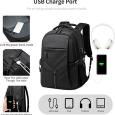 ARCTIC HUNTER AH Business Laptop Backpack for Men Work Commuting, 30L Large Travel Carry On Backpack Flight Approved for Airplane, Professional Adult College Backpacks Casual Daypack, Black