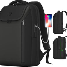 Expandable Travel Backpack, Business Laptop Backpack,TSA-Flight Approved Backpack with USB Charging Port fit 17.3 Inch Laptop for Men Women