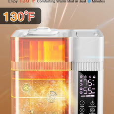 13L/3.4Gal Humidifiers for Bedroom, Ultrasonic Warm & Cool Mist Humidifier Large Room, Covers 800ft², 72H Runtime, 24H Timer, 3 Mist Modes Top Fill Quiet Humidifiers for Home, Office, White