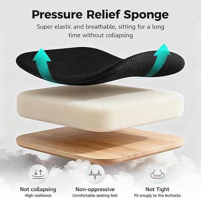 Ergonomic Office Chair High Back Desk Chair with Lumbar Support, Breathable Mesh Computer Chair with Adjustable Armrests Height, Reclining Swivel Big and Tall Gaming Chair for Home Office(Black)