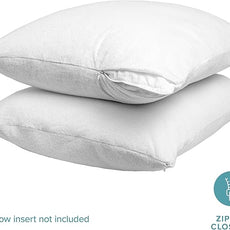 Bare Home Premium Pillow Protectors - Standard Size (2 Pack) - Premium 100% Waterproof & Breathable - Cooling - Vinyl Free Hypoallergenic - 10 Year Warranty (Standard Size, Pack of 2)