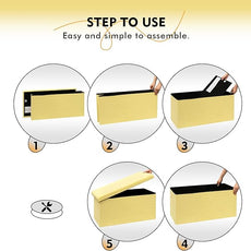 PINPLUS Storage Ottoman Bench, Folding Upholstered Sherpa Ottoman, Large Storage Chest Footrest with Lids, Entryway Bench for Living Room, Yellow, 31.5'' x 15.7'' x 15.7''