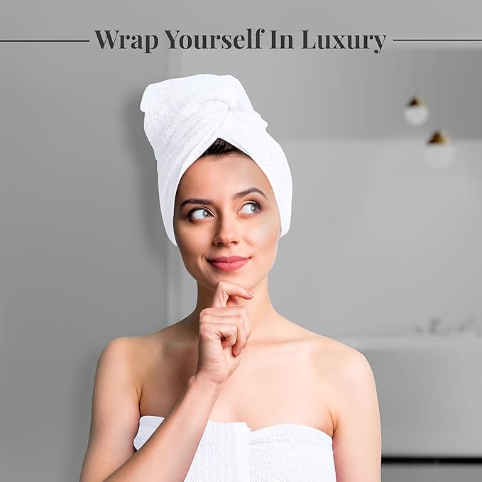 Tens Towels Pack of 2 Extra Large Bath Sheets 35 x 70 Inches, 100% Cotton, Larger & Lighter Weight, Quicker to Dry, Super Soft & Absorbent, Oversized Bath Towels, White