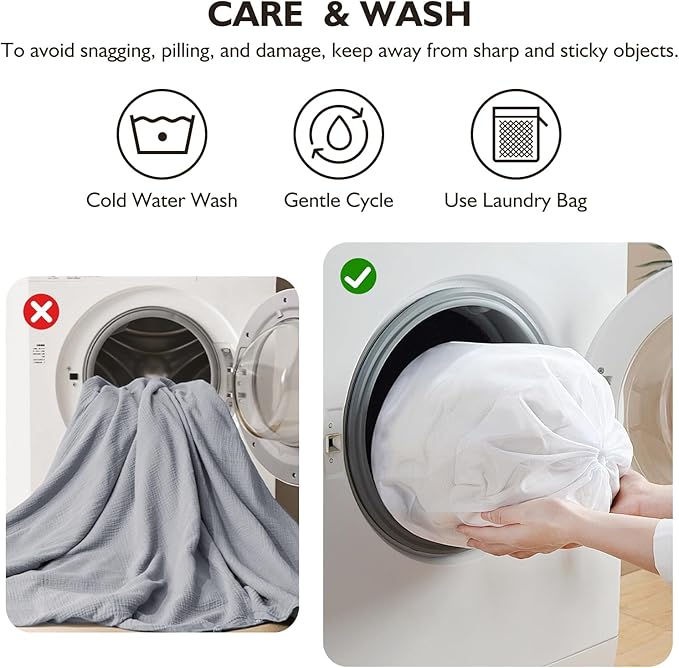 EMME Muslin Cotton Duvet Cover Set Light Grey Queen Size Linen Like Soft Breathable Lightweight Summer Comforter Cover Set with Zipper Closure (Light Grey, Queen, 90"x90")