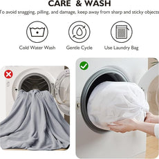 EMME Muslin Cotton Duvet Cover Set Light Grey Queen Size Linen Like Soft Breathable Lightweight Summer Comforter Cover Set with Zipper Closure (Light Grey, Queen, 90