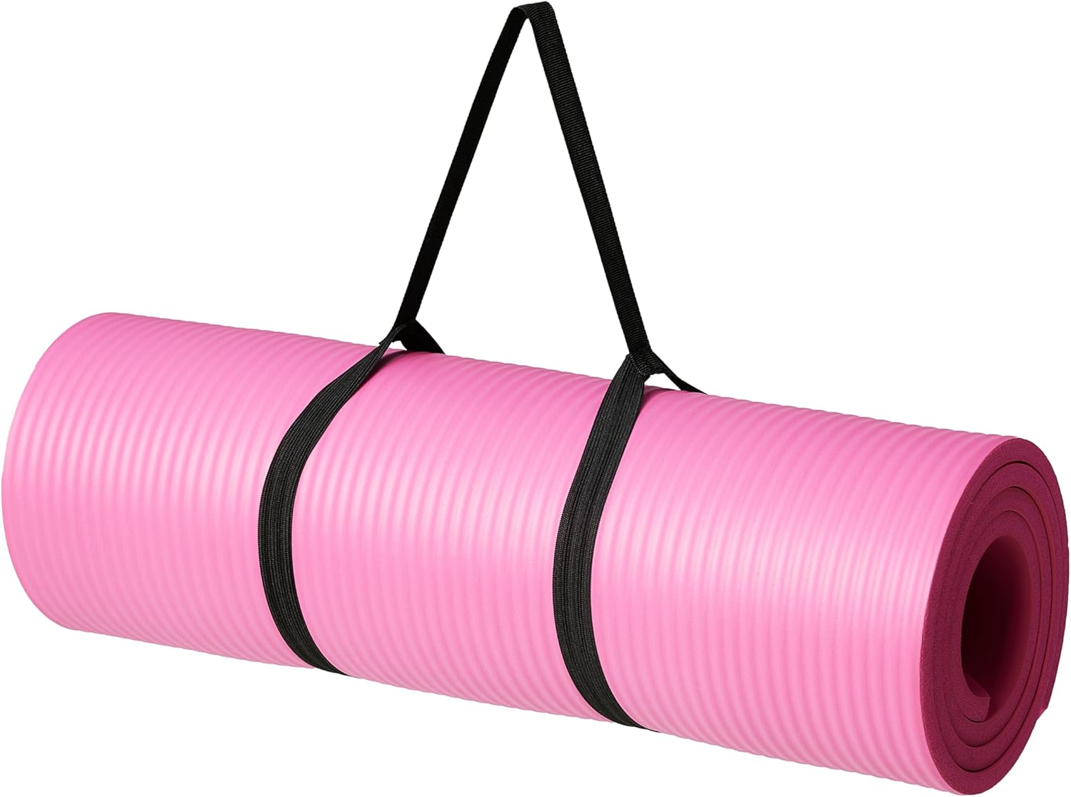 Amazon Basics Extra Thick Exercise Yoga Mat with Carrying Strap Dormly
