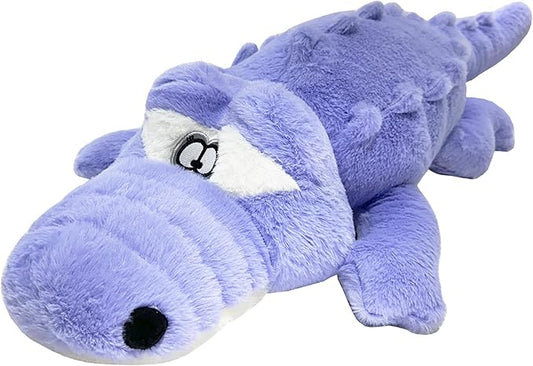 Hofun4U Alligator Plush Pillow, 38 inch Alligator Stuffed Animal, Home Decoration Christmas Valentine’s Birthday Gift for Boys Girls Adults Kids(Blue/Purple)