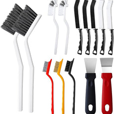 14Pcs Crevice Cleaning Brush Set, V Shape Grout Cleaner Brush for Deep Cleaning Gap, Hard Bristle Scrub Brushes Tools, Cleaning Supplies for Household Use, Bathroom, Kitchen, Toilet, Window