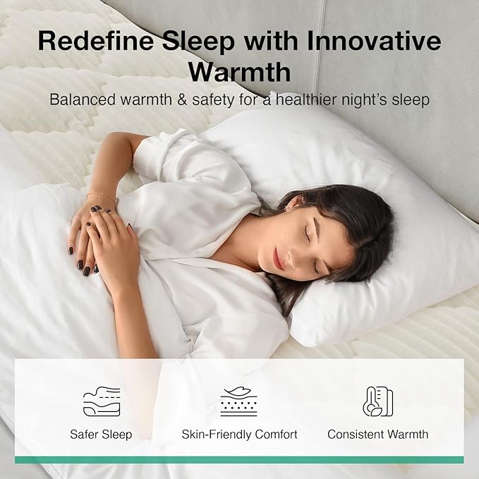 Novilla Twin Mattress Topper - Plush Warmth Mattress Pad for Cold Sleepers, Cloud-Like Softness & Mattress Protector, Deep Pocket 8-21", Machine Washable