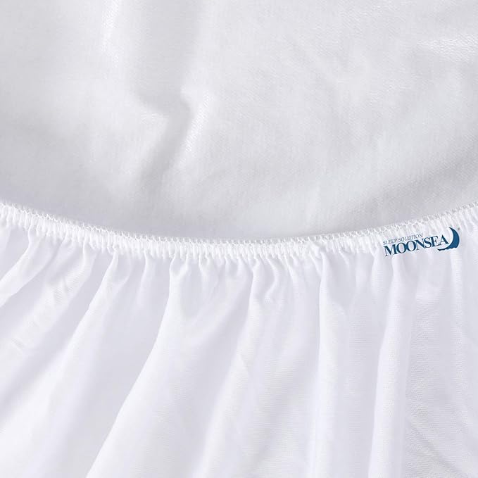 Twin XL Mattress Protector Cover Cooling,Extra Long Twin Waterproof Viscose Terry Mattress Protector for College Dorm Room Essentials,Soft and Noiseless,Deep Pocket Fits Up to 14 Inch Mattress