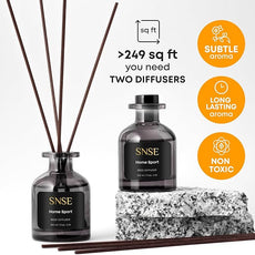SNSE Home Sport Perfumed Reed Diffuser Set - Premium Reed Diffusers for Home with Diffuser Reeds, Luxurious Gift Aroma, Sophisticated Scent, Ideal for Relaxation, Elegant Home Fragrance