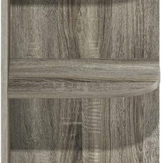 Furinno Pasir 4-Tier Corner Open Shelf Bookcase, French Oak