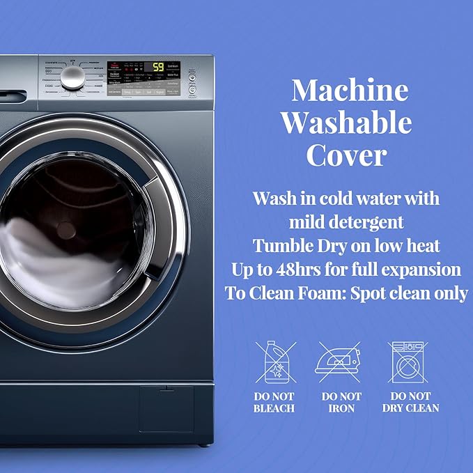 OhGeni Cooling 4 Inch Twin Size Dual Layer Mattress Topper, 2 Inch Gel Memory Foam, 2 Inch Soft Pillow Top Pad, Washable Bedroom Cover for Kids Mattresses, Extra Comfortable Sleep and Back Pain Relief