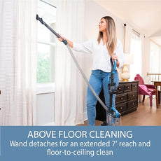 Kenmore DU1040 Bagless Upright Vacuum Lightweight Cleaner with 4 Height Adjustment, Swivel Steering Design, 2 Cleaning Tools for Carpet and Hard Floor, Blue